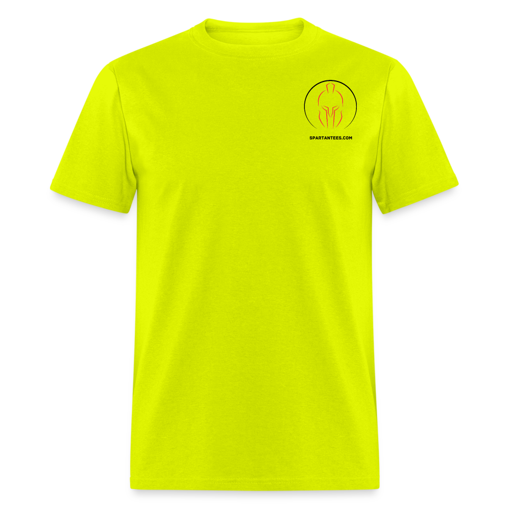 SPARTAN SILHOULETTE SMALL LOGO - safety green