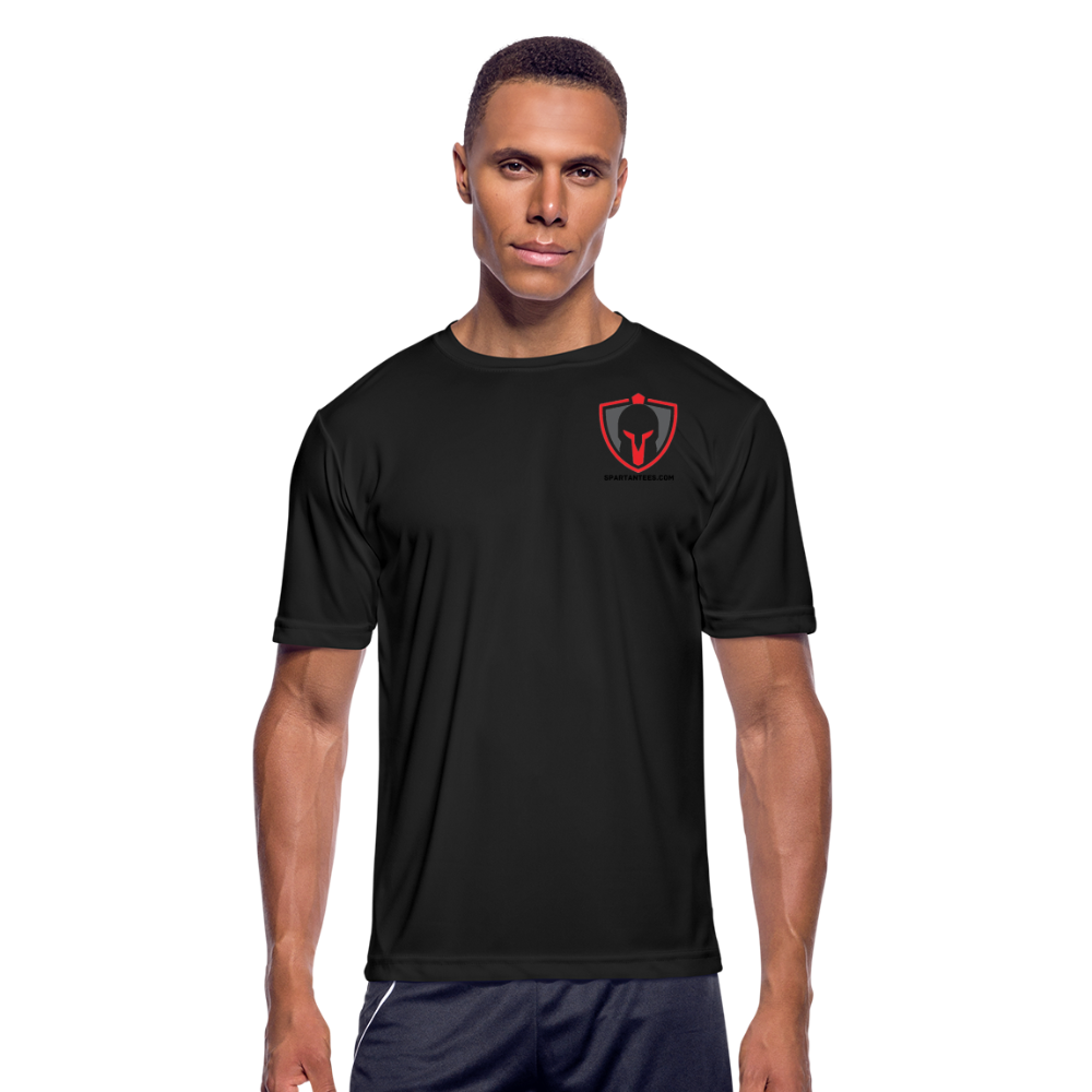SPARTAN SMALL LOGO - DRI FIT SHIRT - black