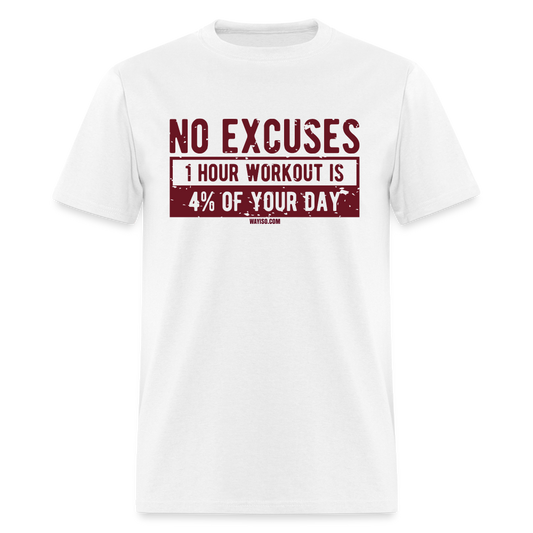 NO EXCUSES - white