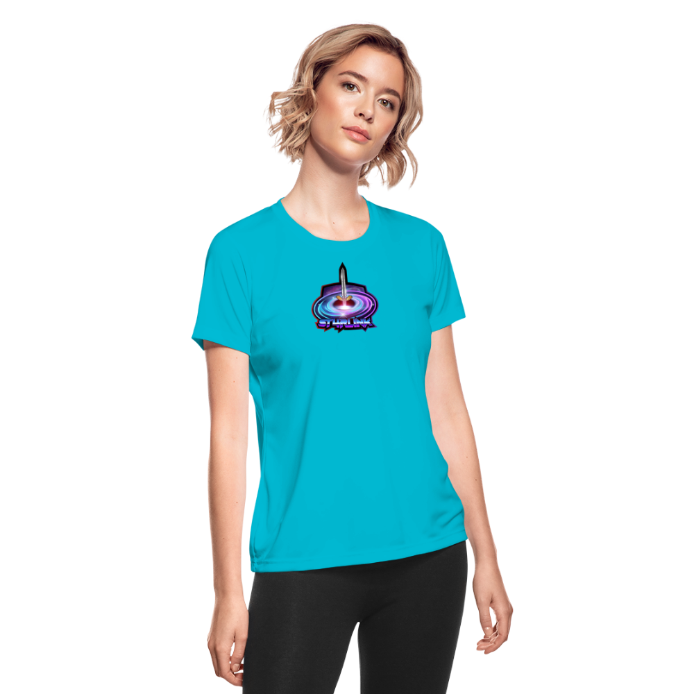 ST4RLINK Women's Moisture Wicking Performance T-Shirt - turquoise