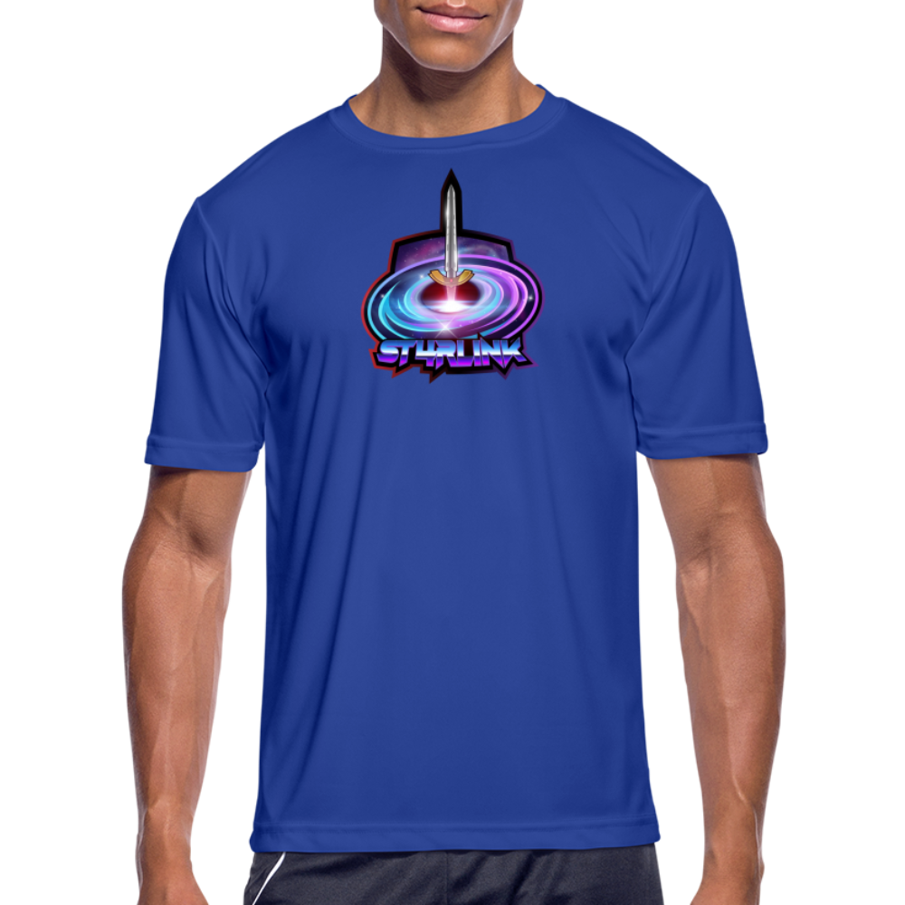 ST4RLINK Men’s Moisture Wicking Performance T-Shirt - royal blue