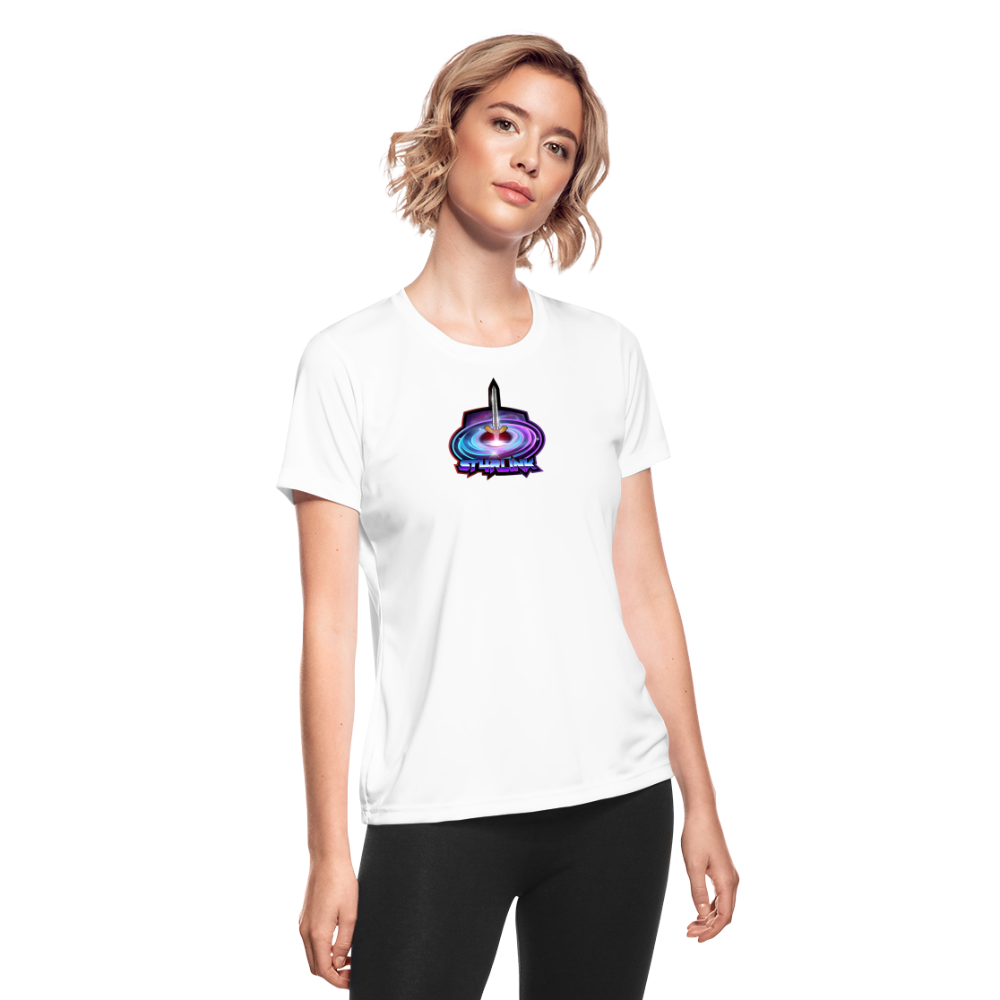 ST4RLINK Women's Moisture Wicking Performance T-Shirt - white