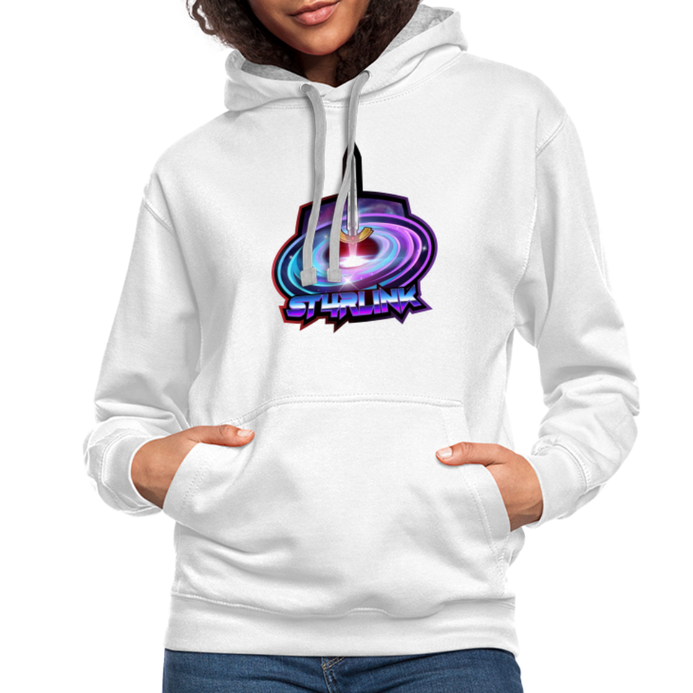 ST4RLINK Unisex Contrast Hoodie - white/gray