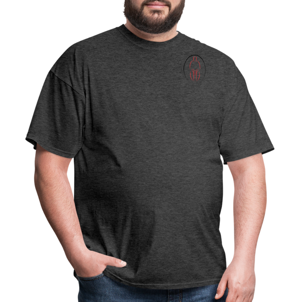 SPARTAN SILHOULETTE SMALL LOGO - heather black