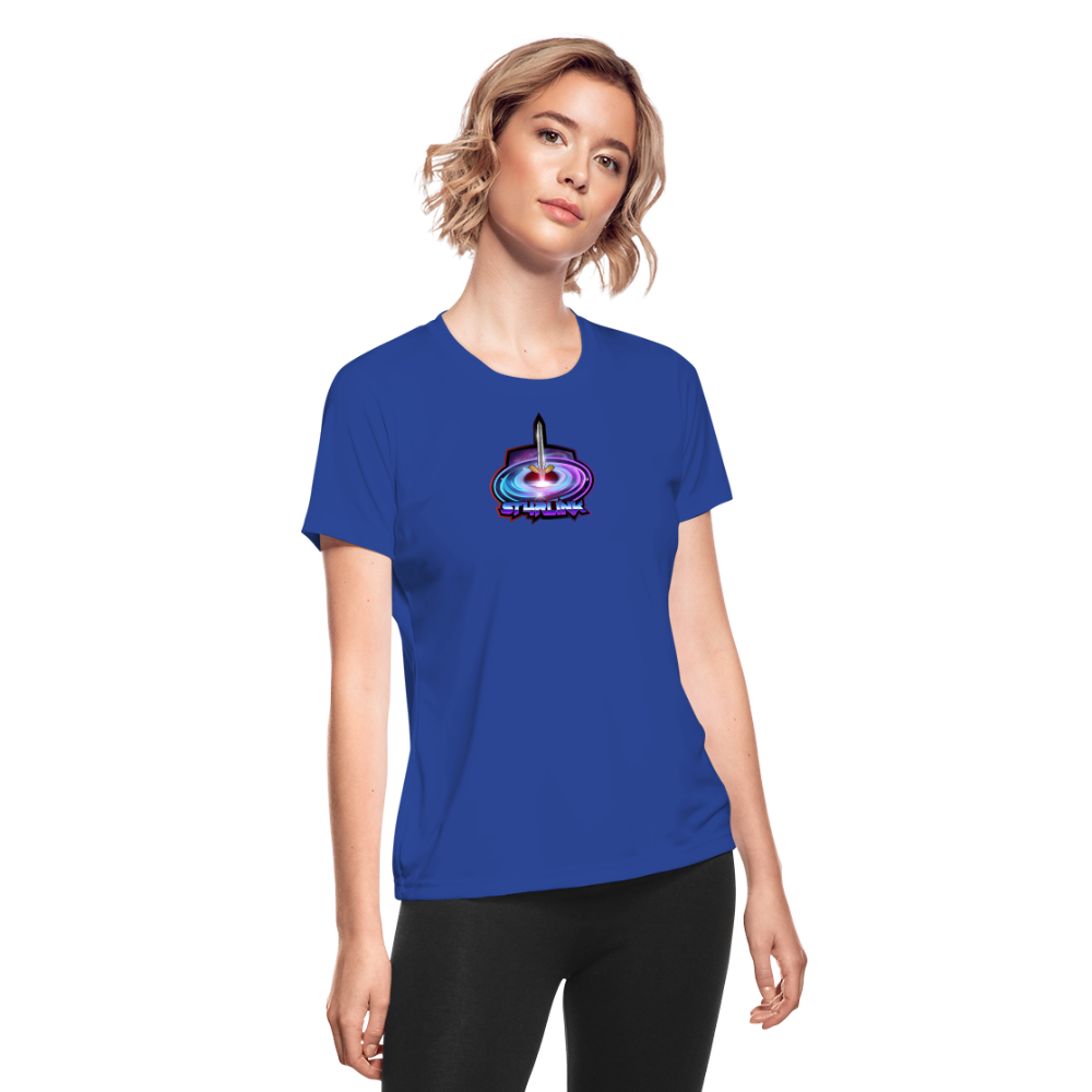 ST4RLINK Women's Moisture Wicking Performance T-Shirt - royal blue