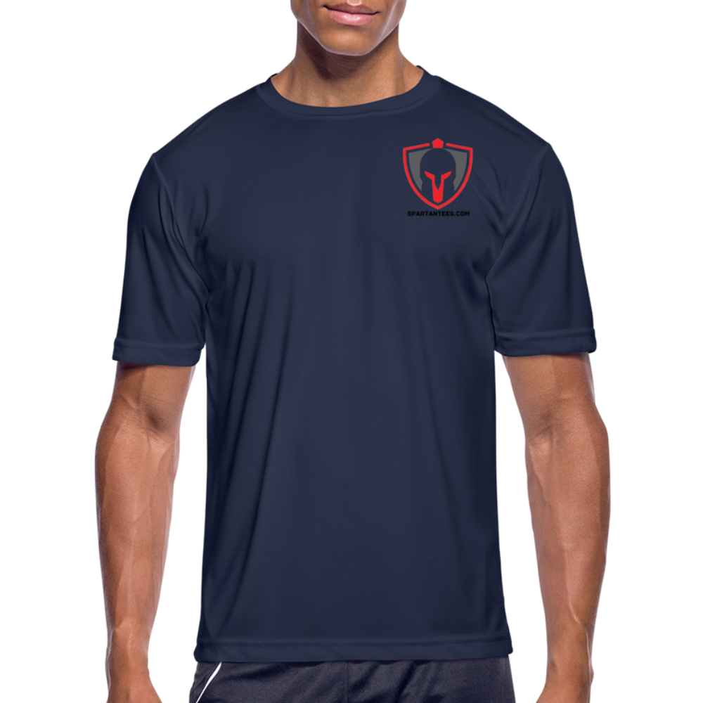 SPARTAN SMALL LOGO - DRI FIT SHIRT - navy