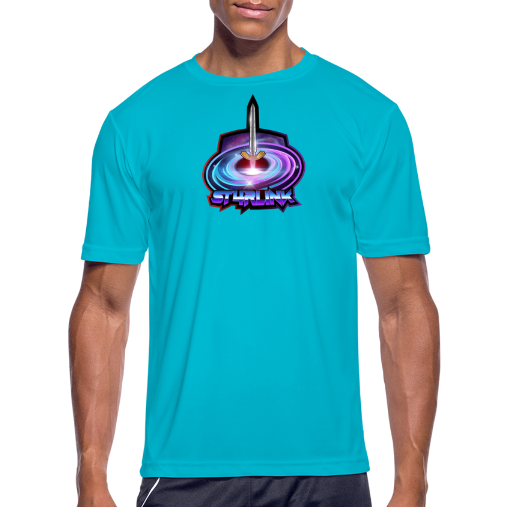 ST4RLINK Men’s Moisture Wicking Performance T-Shirt - turquoise