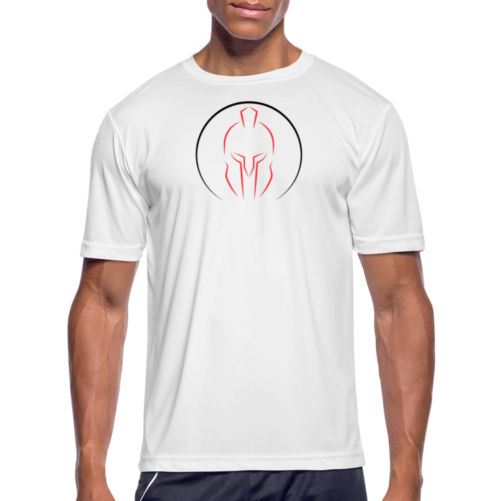 SPARTAN SILHOUETTE LARGE LOGO - DRI FIT - white