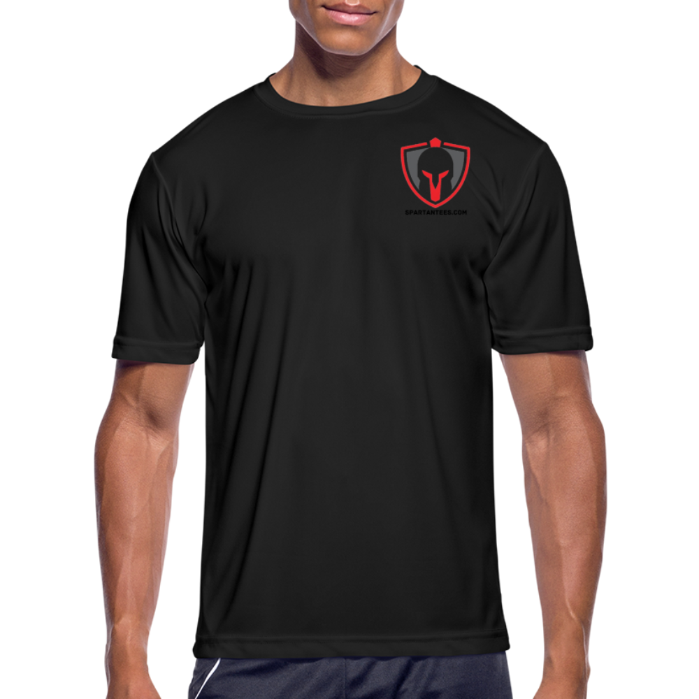 SPARTAN SMALL LOGO - DRI FIT SHIRT - black