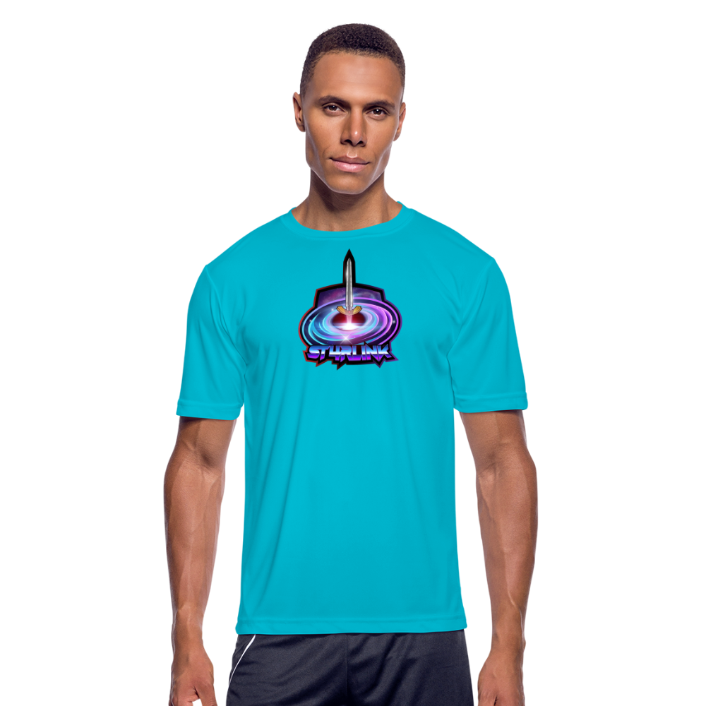 ST4RLINK Men’s Moisture Wicking Performance T-Shirt - turquoise