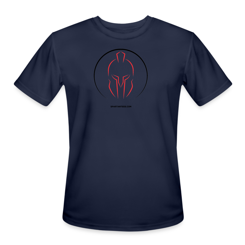 SPARTAN SILHOUETTE LARGE LOGO - DRI FIT - navy