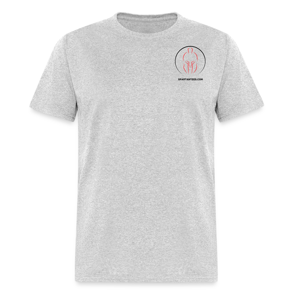 SPARTAN SILHOULETTE SMALL LOGO - heather gray