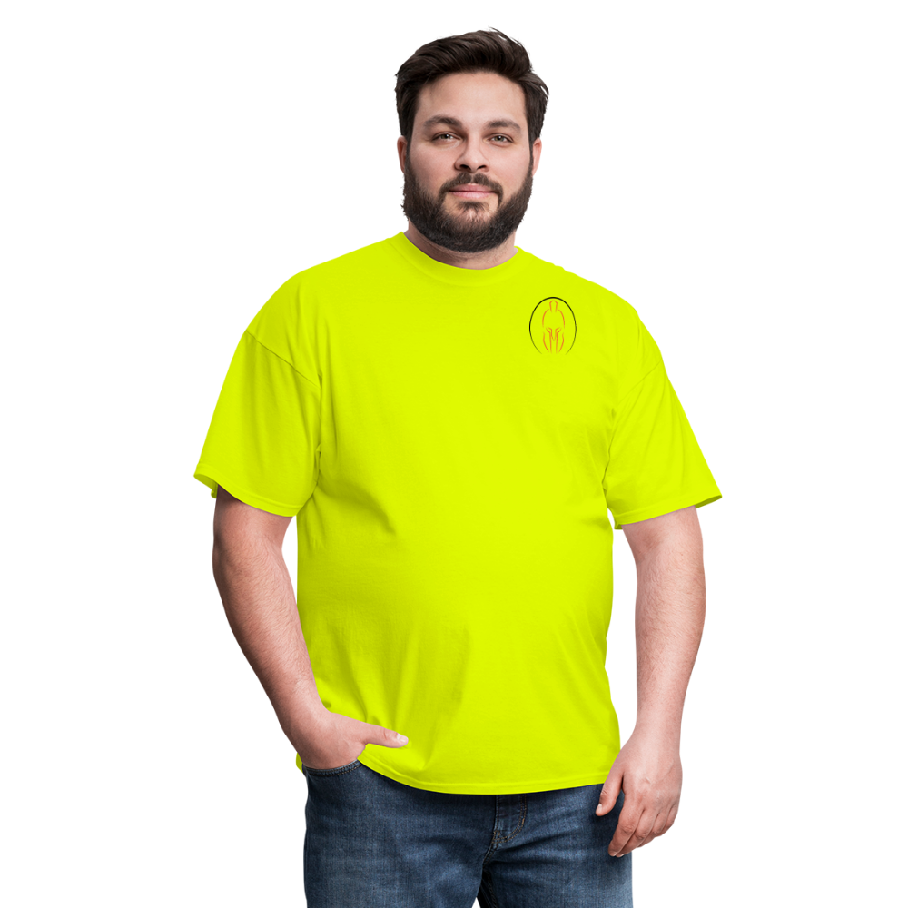 SPARTAN SILHOULETTE SMALL LOGO - safety green