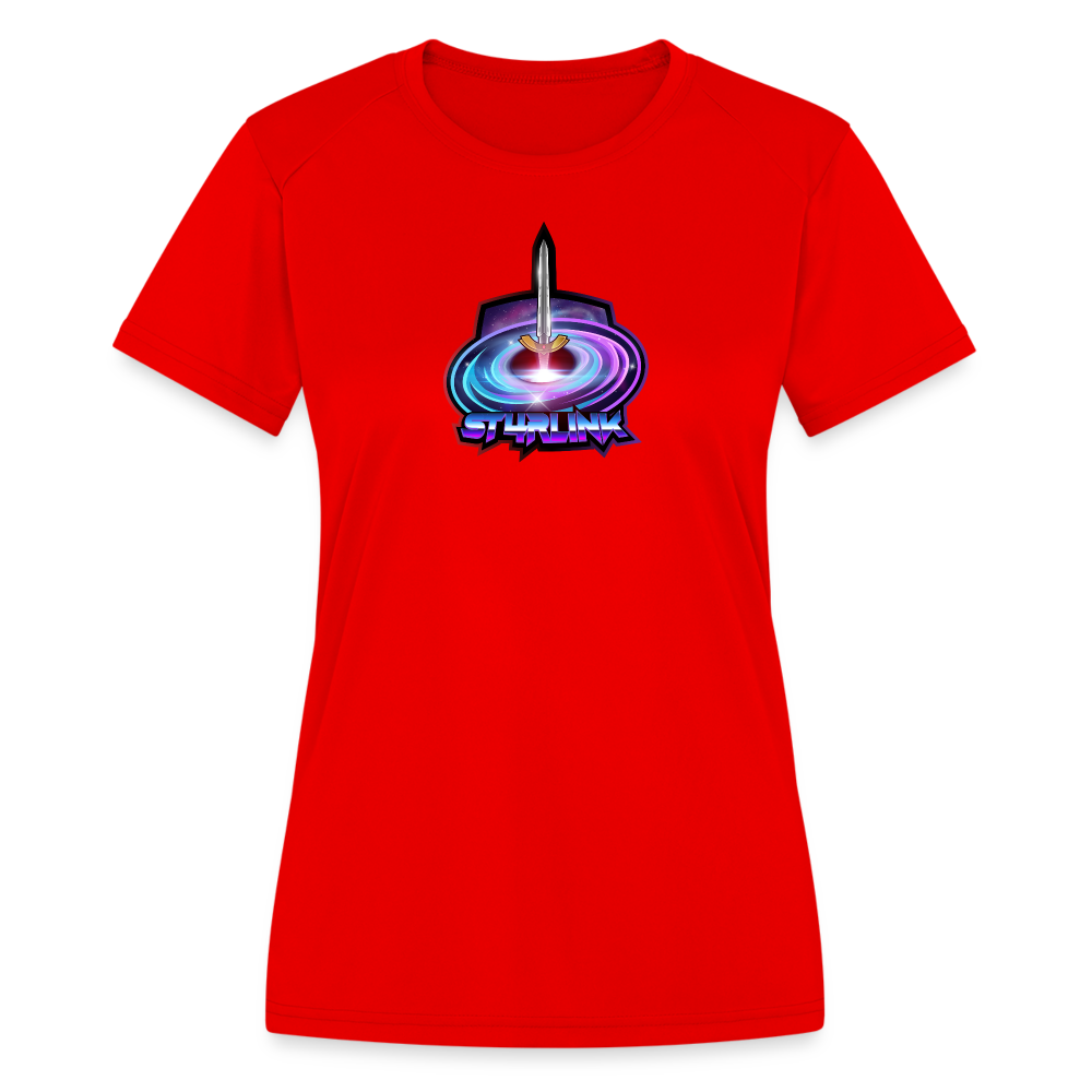 ST4RLINK Women's Moisture Wicking Performance T-Shirt - red