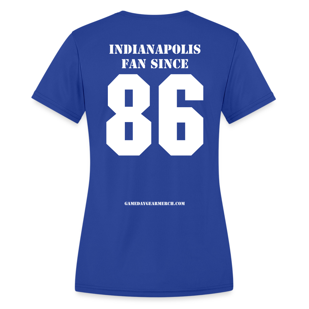 INDIANAPOLIS  WOMENS Fan Since (Year) Dry Fit - royal blue