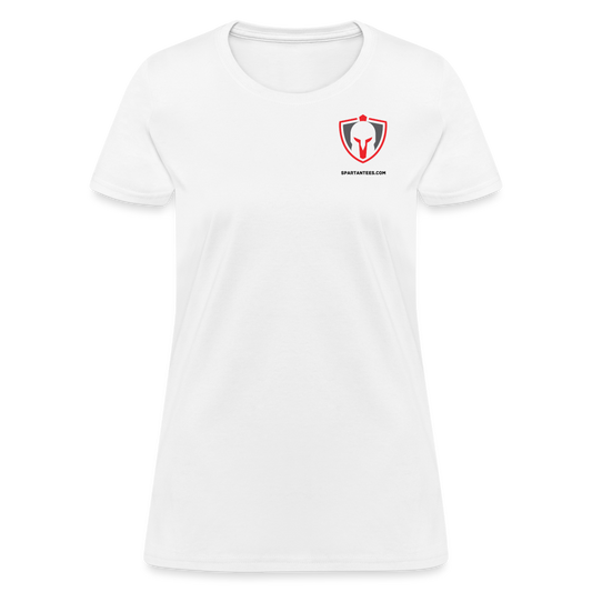 WOMEN'S SPARTAN SMALL LOGO - white