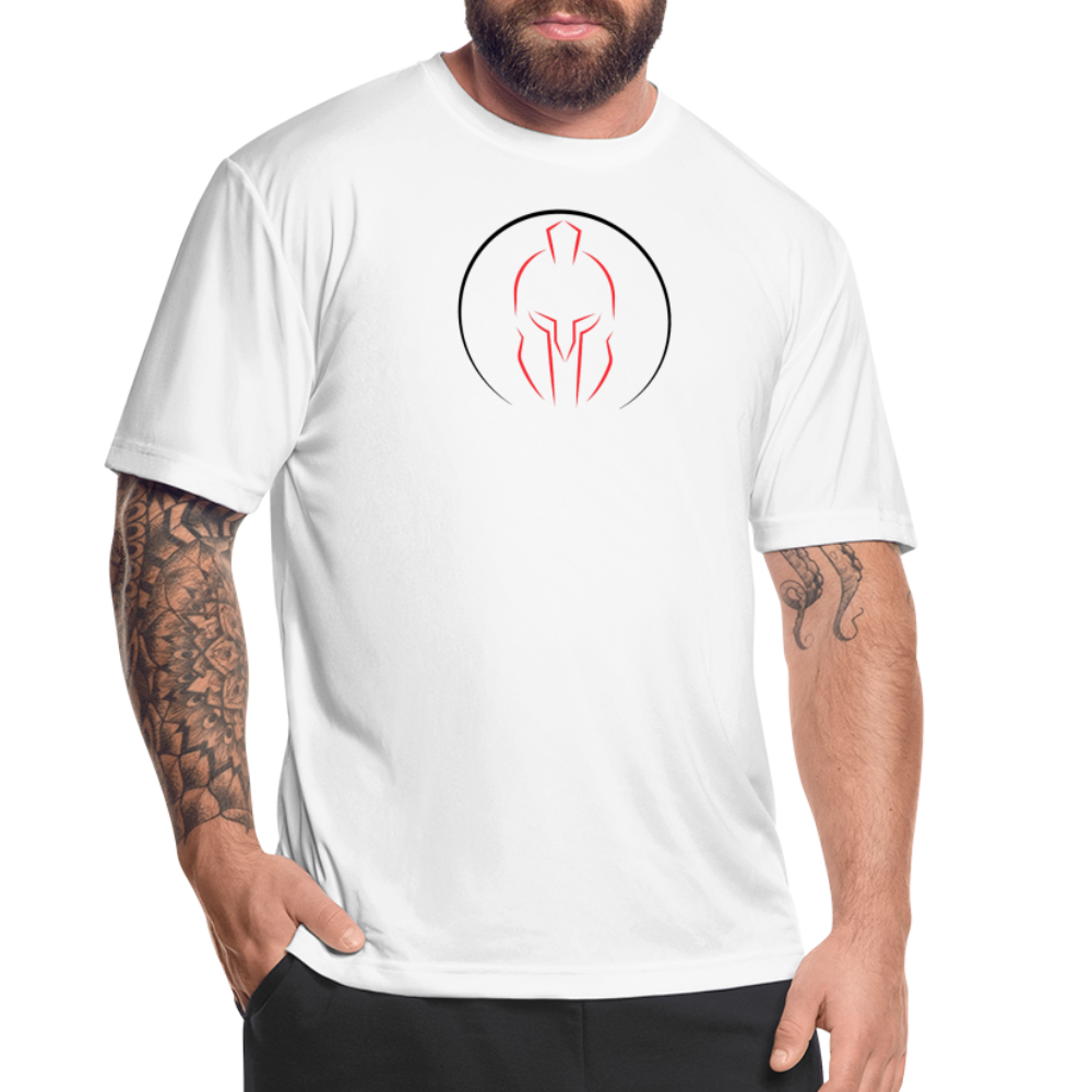 SPARTAN SILHOUETTE LARGE LOGO - DRI FIT - white
