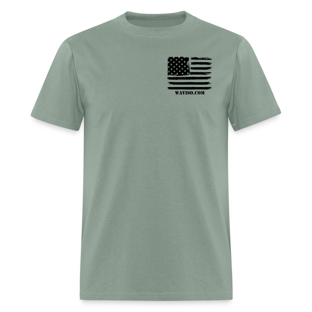 US FLAG CORNER - BLACK - sage
