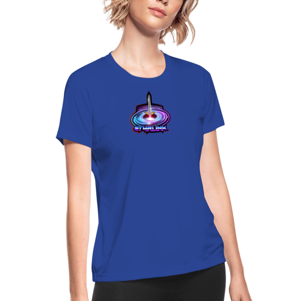 ST4RLINK Women's Moisture Wicking Performance T-Shirt - royal blue