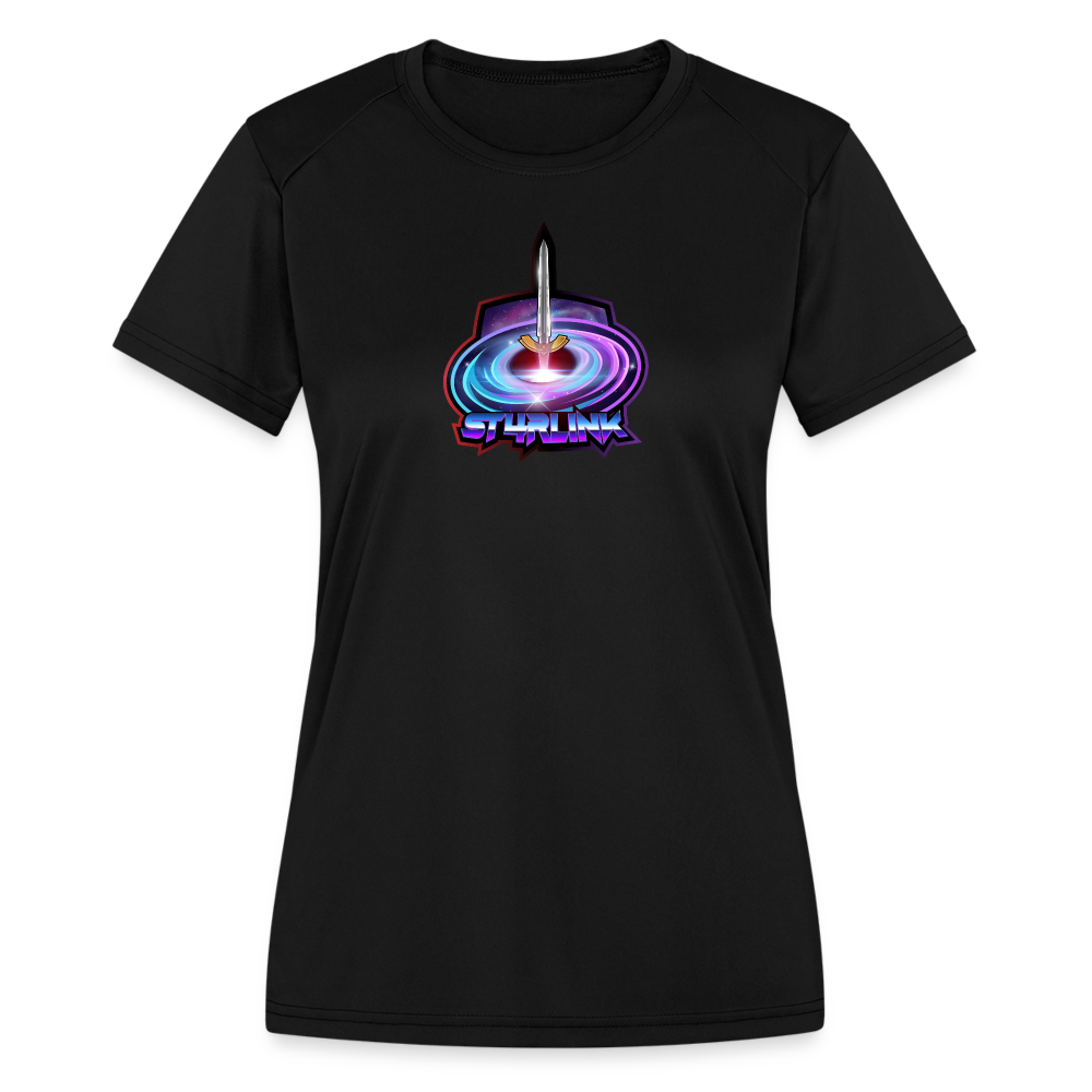 ST4RLINK Women's Moisture Wicking Performance T-Shirt - black