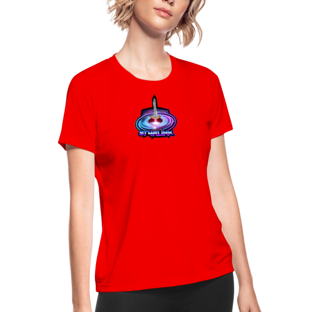 ST4RLINK Women's Moisture Wicking Performance T-Shirt - red