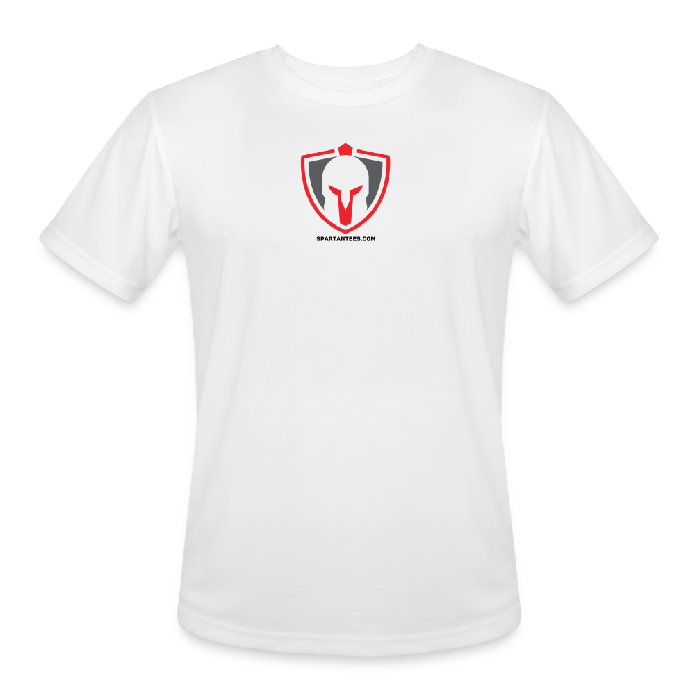 SPARTAN LARGE LOGO - DRI FIT - white