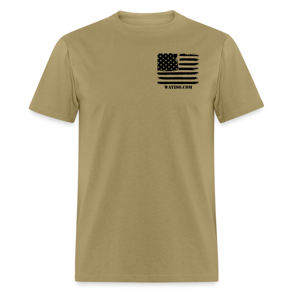 US FLAG CORNER - BLACK - khaki
