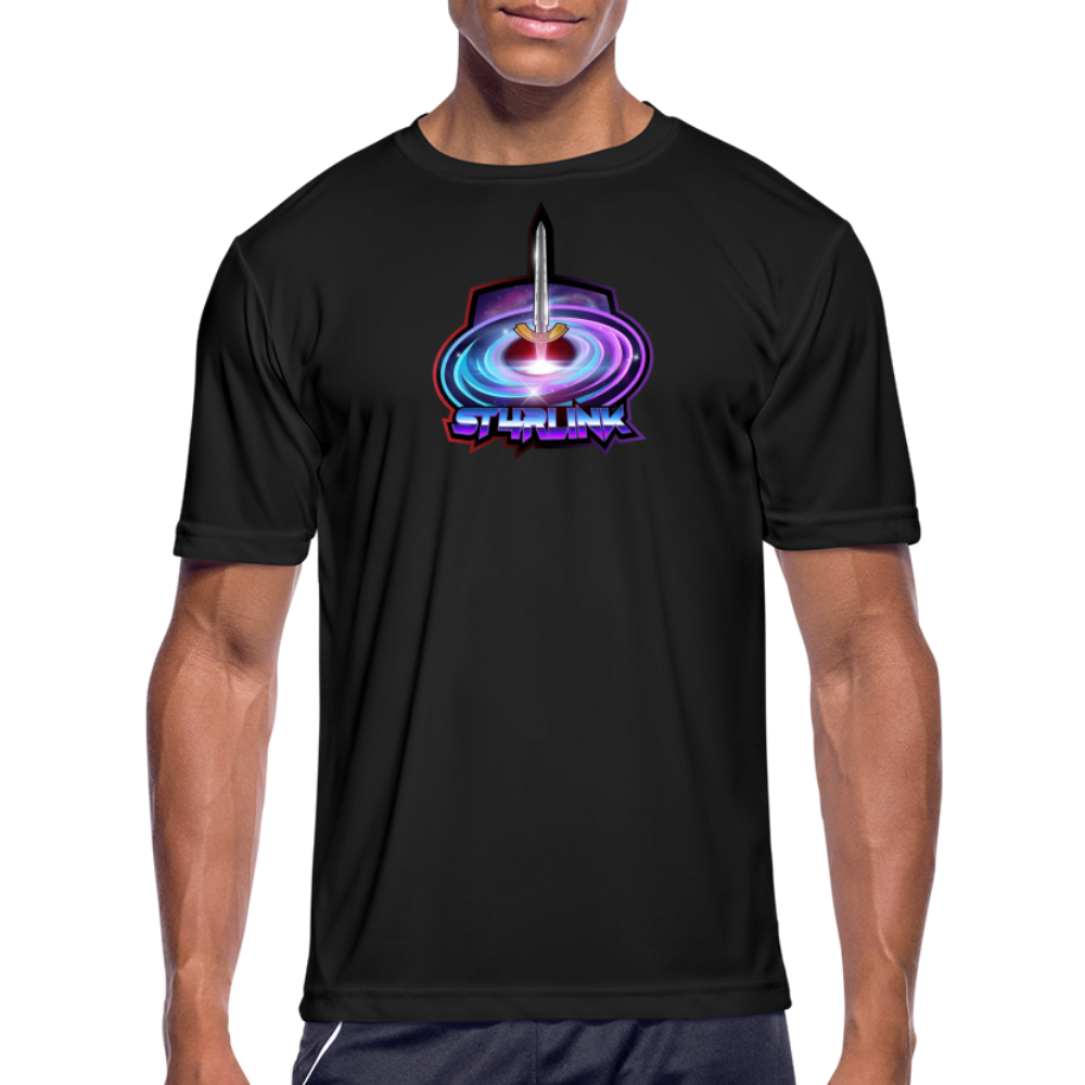ST4RLINK Men’s Moisture Wicking Performance T-Shirt - black