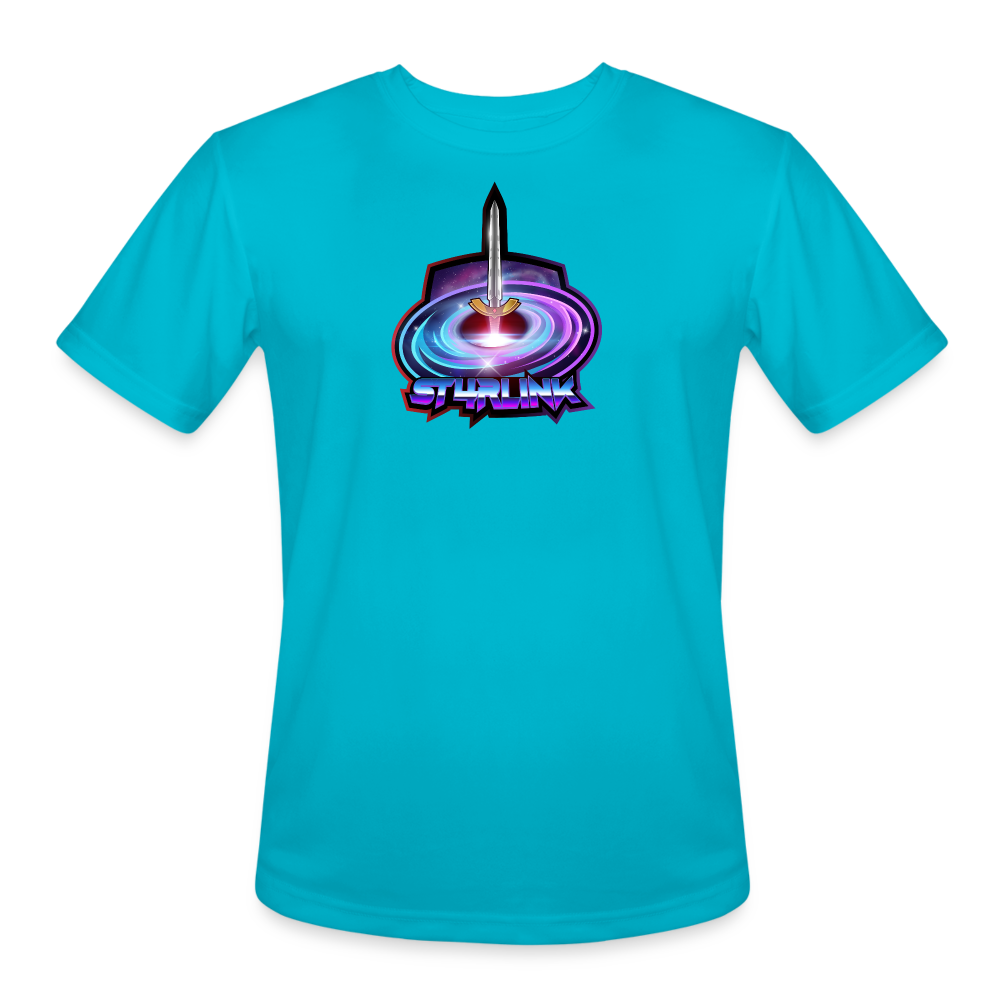 ST4RLINK Men’s Moisture Wicking Performance T-Shirt - turquoise