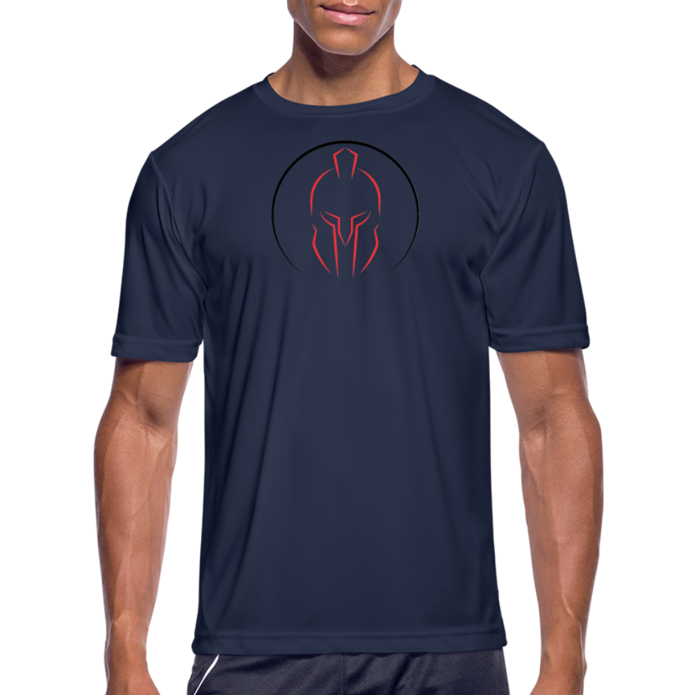 SPARTAN SILHOUETTE LARGE LOGO - DRI FIT - navy