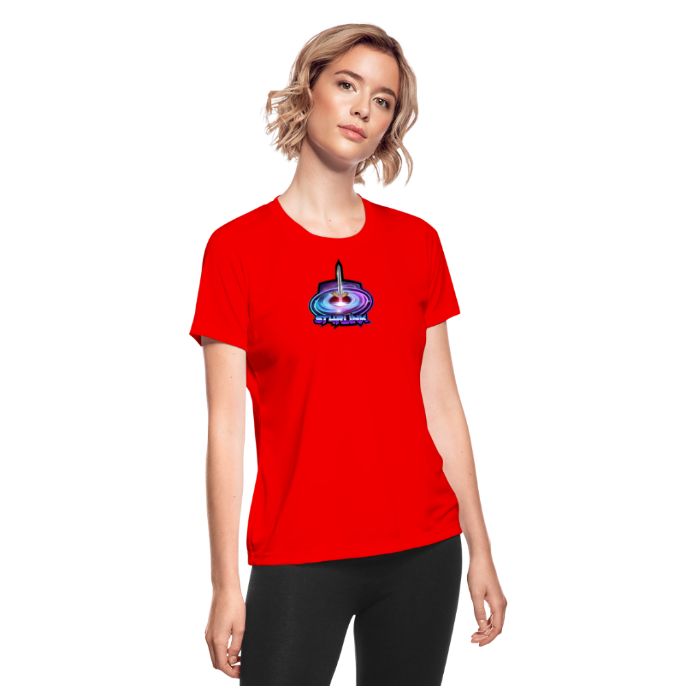 ST4RLINK Women's Moisture Wicking Performance T-Shirt - red