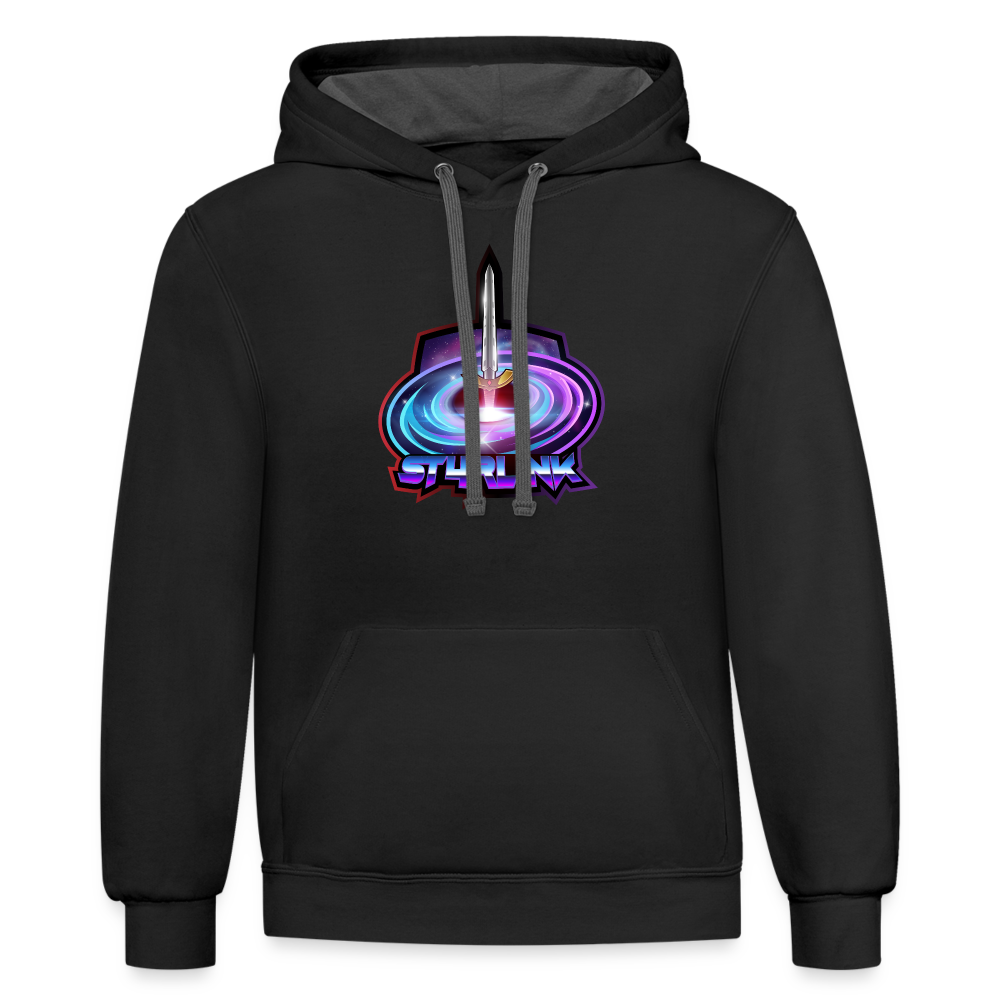 ST4RLINK Unisex Contrast Hoodie - black/asphalt