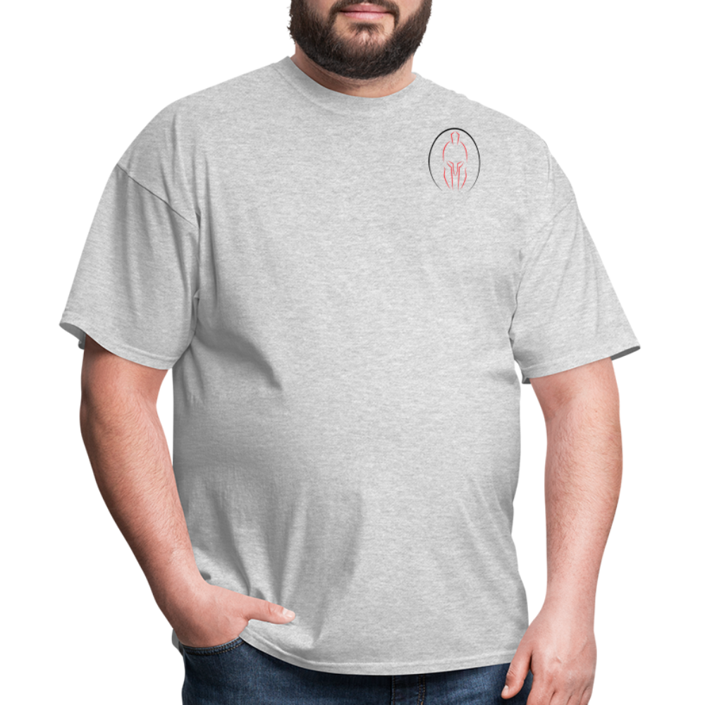 SPARTAN SILHOULETTE SMALL LOGO - heather gray