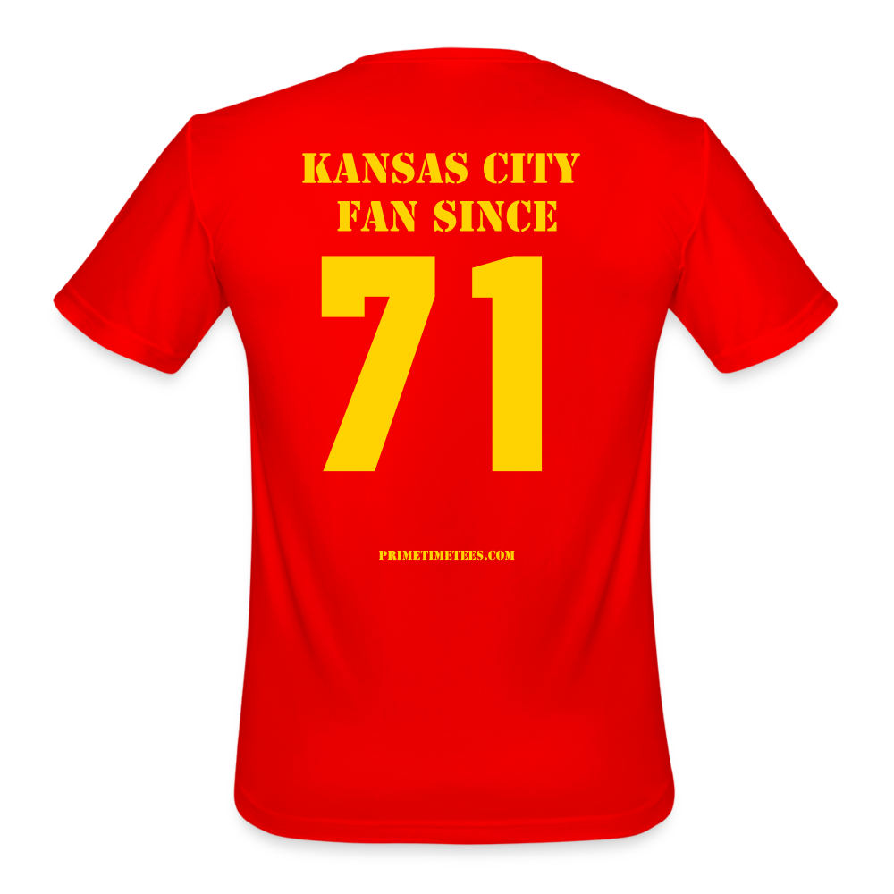 Kansas City Fan Since (Year) Dry Fit - red