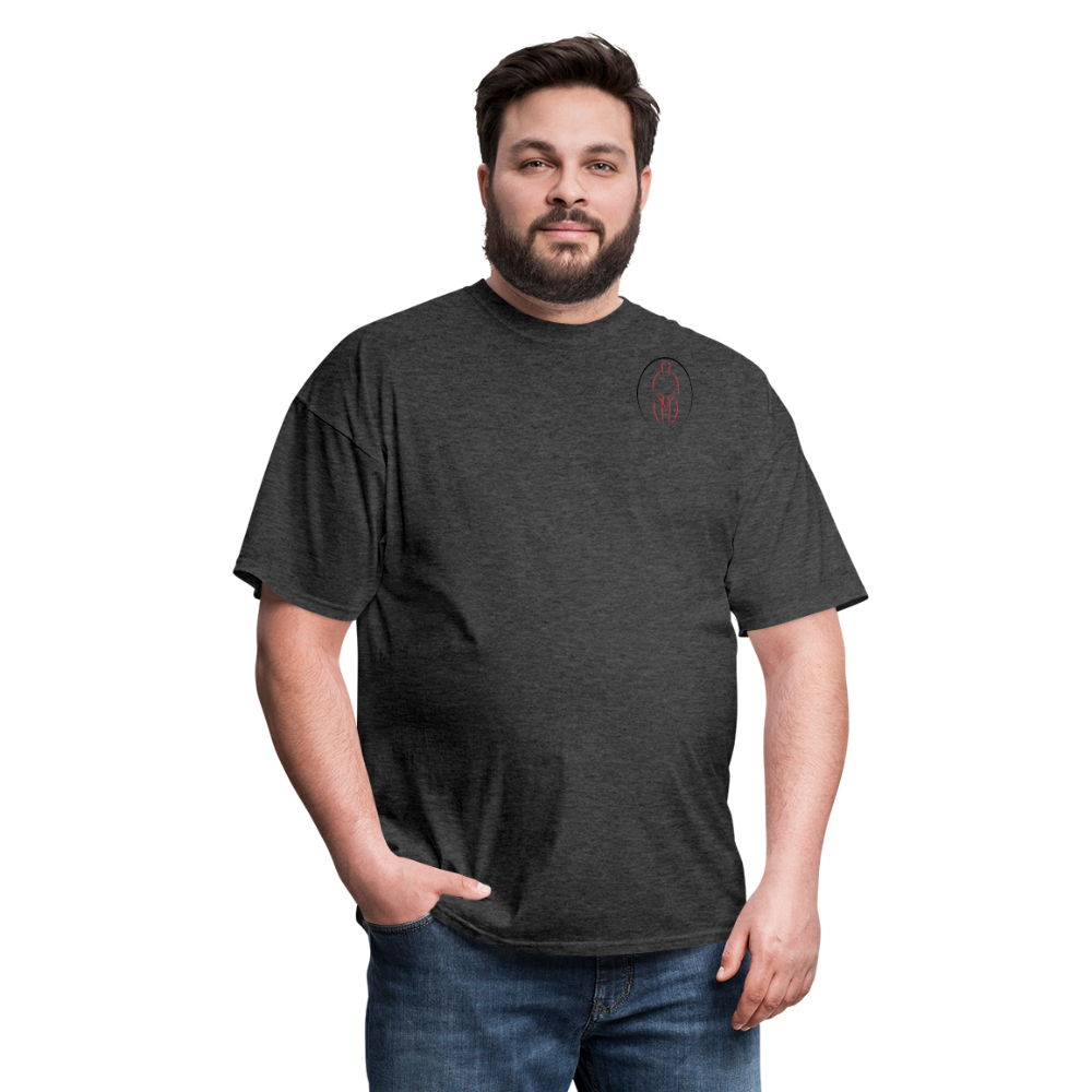 SPARTAN SILHOULETTE SMALL LOGO - heather black