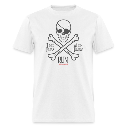PIRATE RUM Unisex Classic T-Shirt 100% COTTON - white