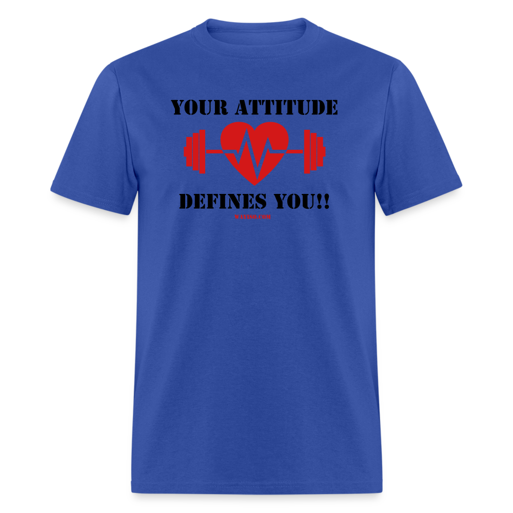 ATTITUDE DEFINES YOU Unisex Classic T-Shirt - royal blue