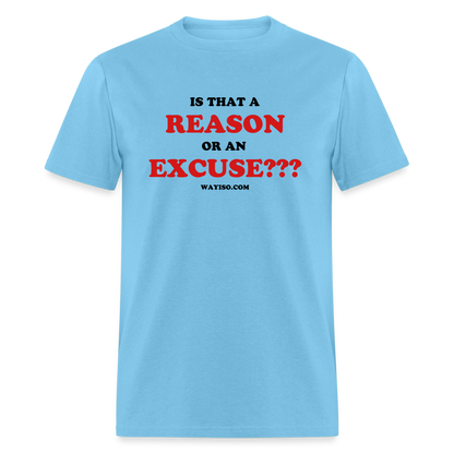 REASON OR AN EXCUSE - aquatic blue