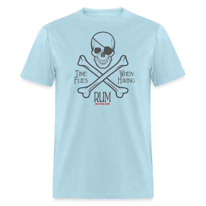 PIRATE RUM Unisex Classic T-Shirt 100% COTTON - powder blue