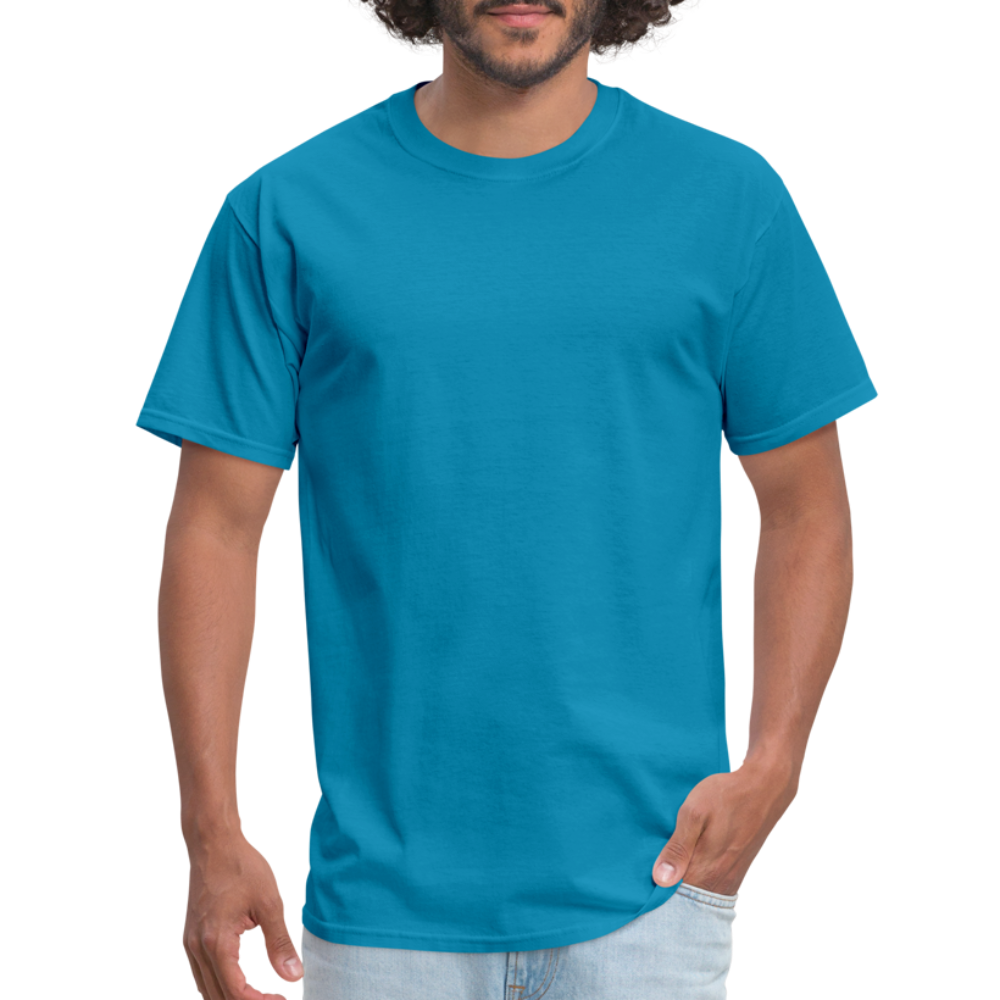 Give Up Cotton Tee - turquoise