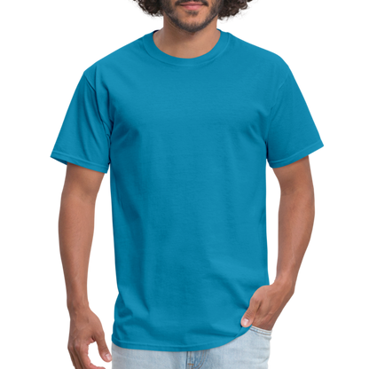 Give Up Cotton Tee - turquoise