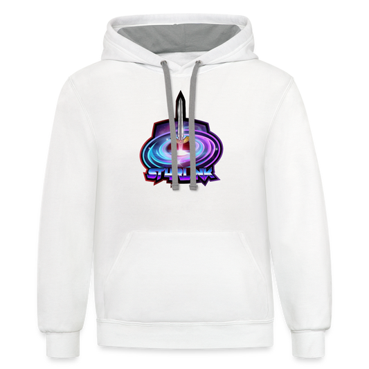 ST4RLINK Unisex Contrast Hoodie - white/gray