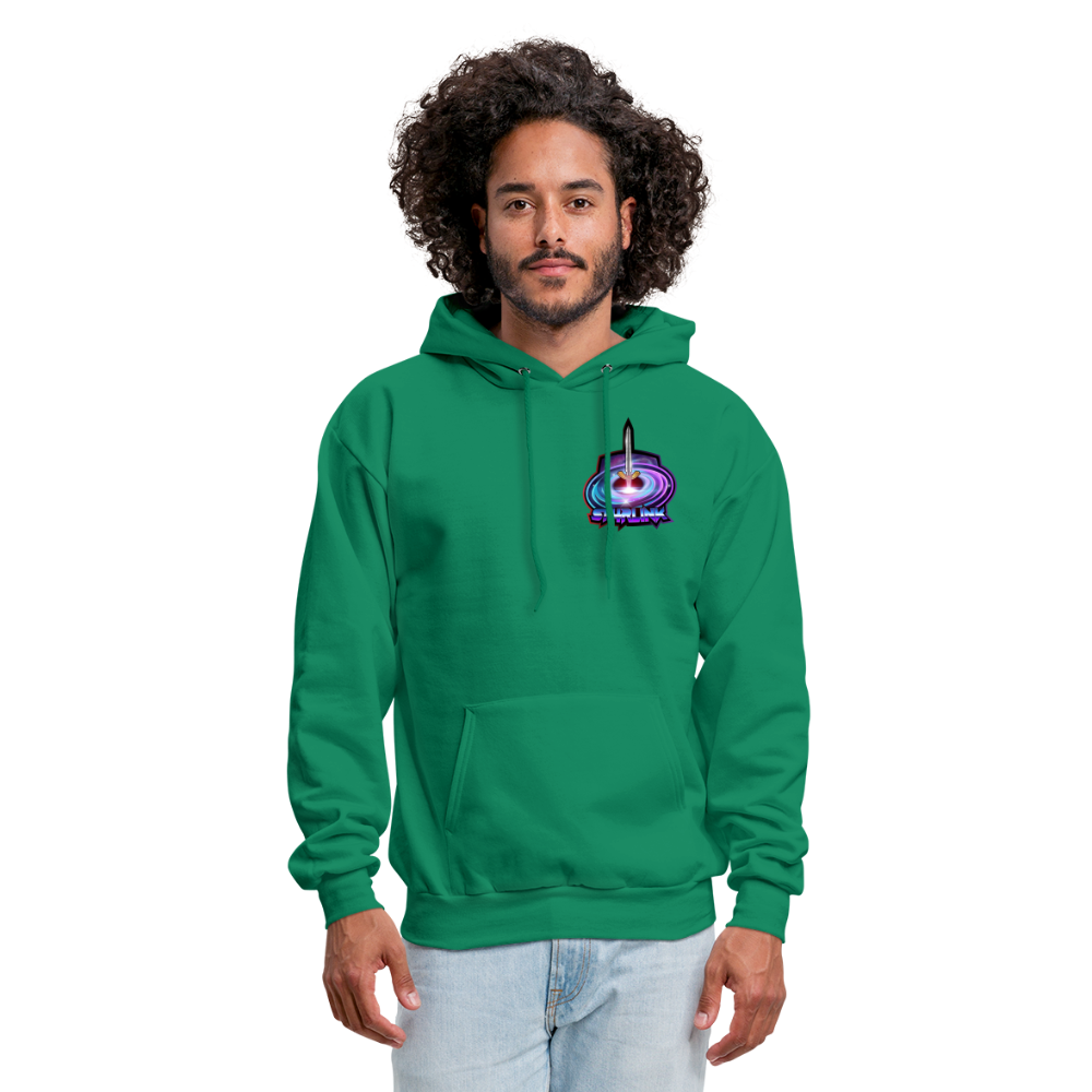 ST4RLINK Men's Hoodie Small Logo - kelly green