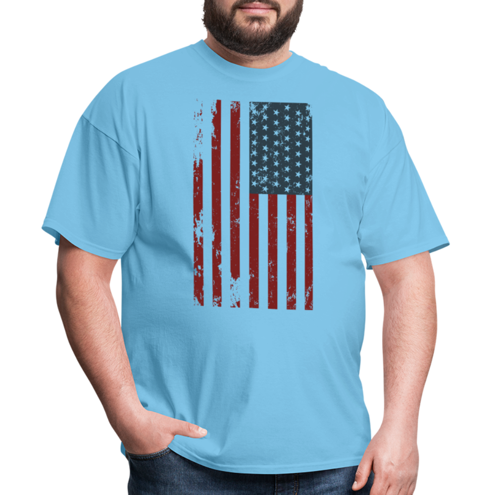 US FLAG - VERTICAL - aquatic blue