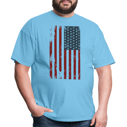 US FLAG - VERTICAL - aquatic blue