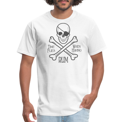 PIRATE RUM Unisex Classic T-Shirt 100% COTTON - white