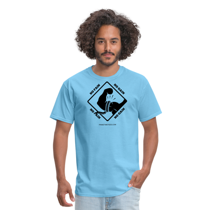 NO PAIN NO GAIN Unisex Classic T-Shirt - aquatic blue