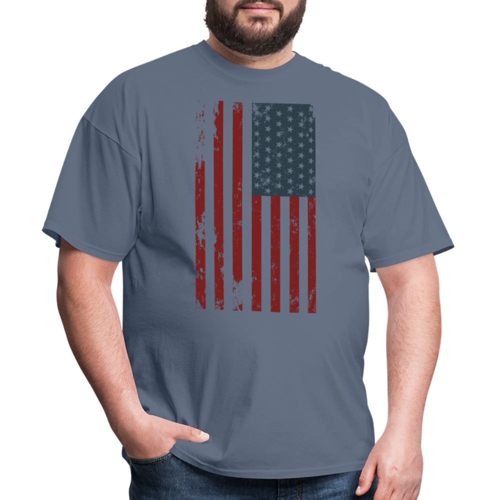 US FLAG - VERTICAL - denim