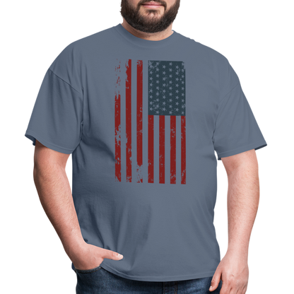 US FLAG - VERTICAL - denim