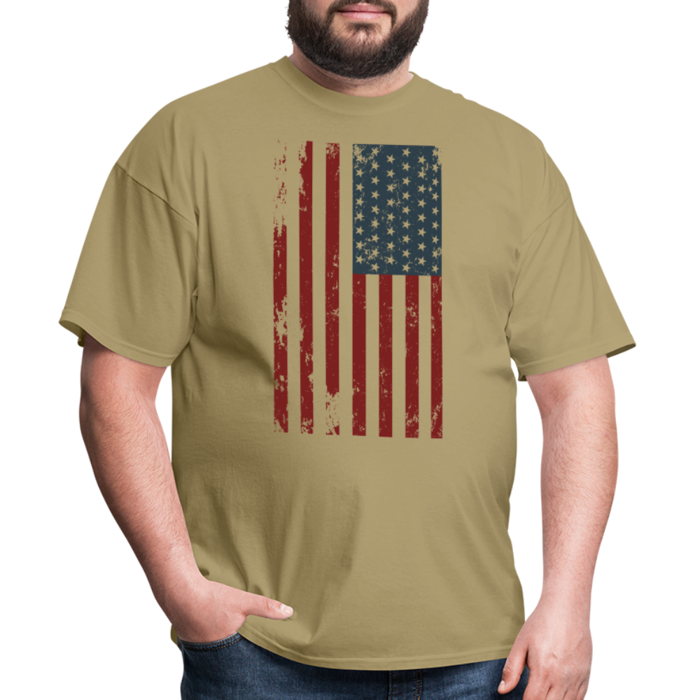 US FLAG - VERTICAL - khaki